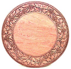 Asian Burmese Style Pedestal Base Table