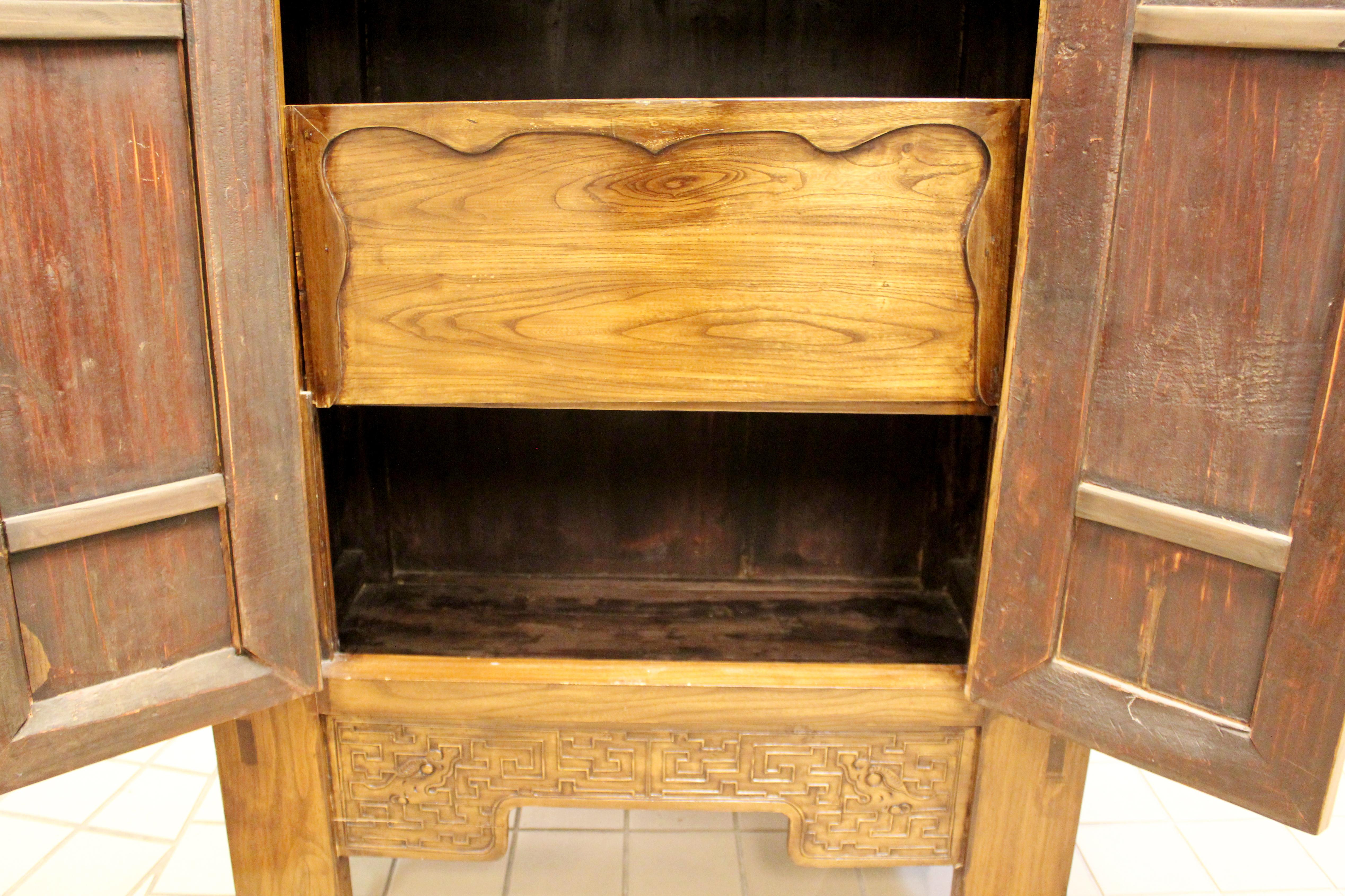Asian Cabinet Armoire Wardrobe Dresser Shantong Style 1990s Wood 4