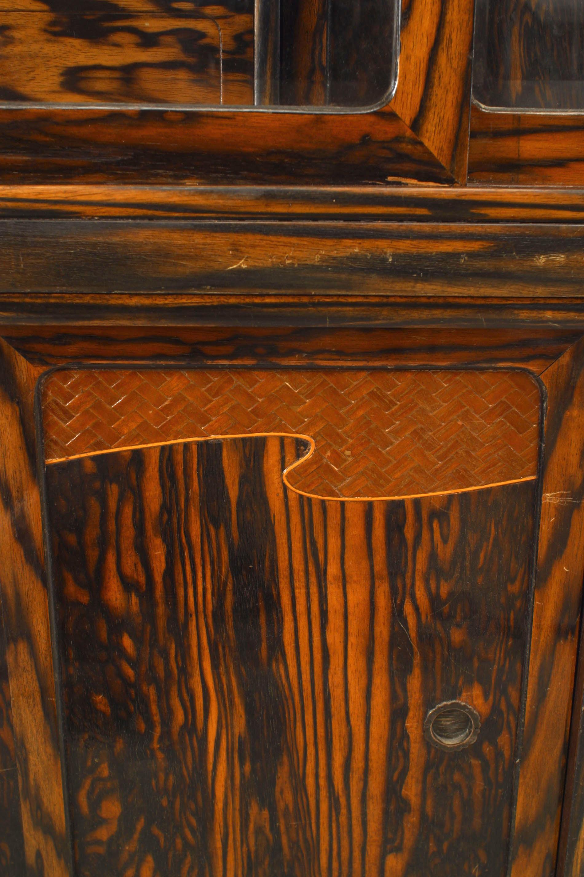 Hand-Crafted Asian Calamander Wood Étagère