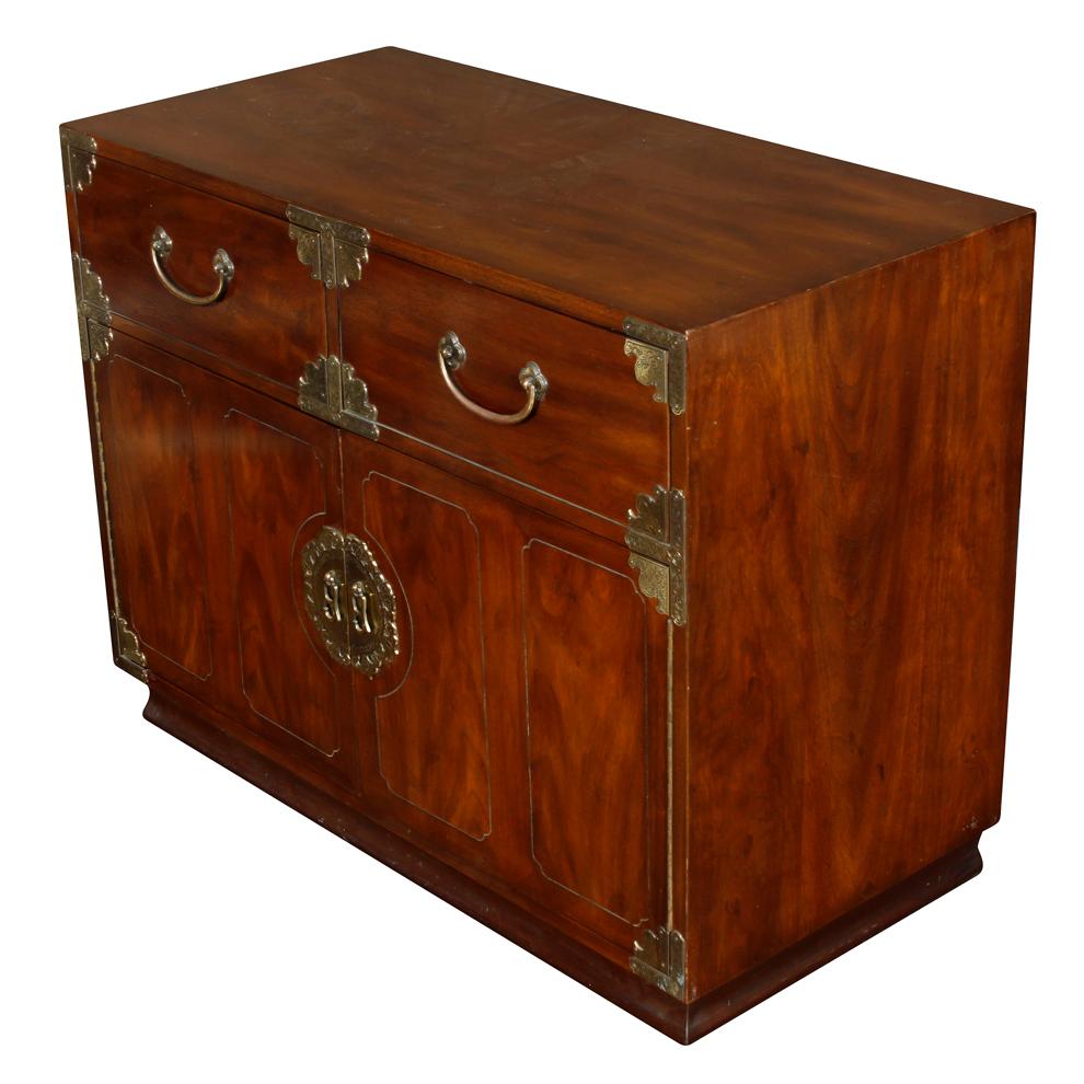 Asian campaign chest with brass mountings.