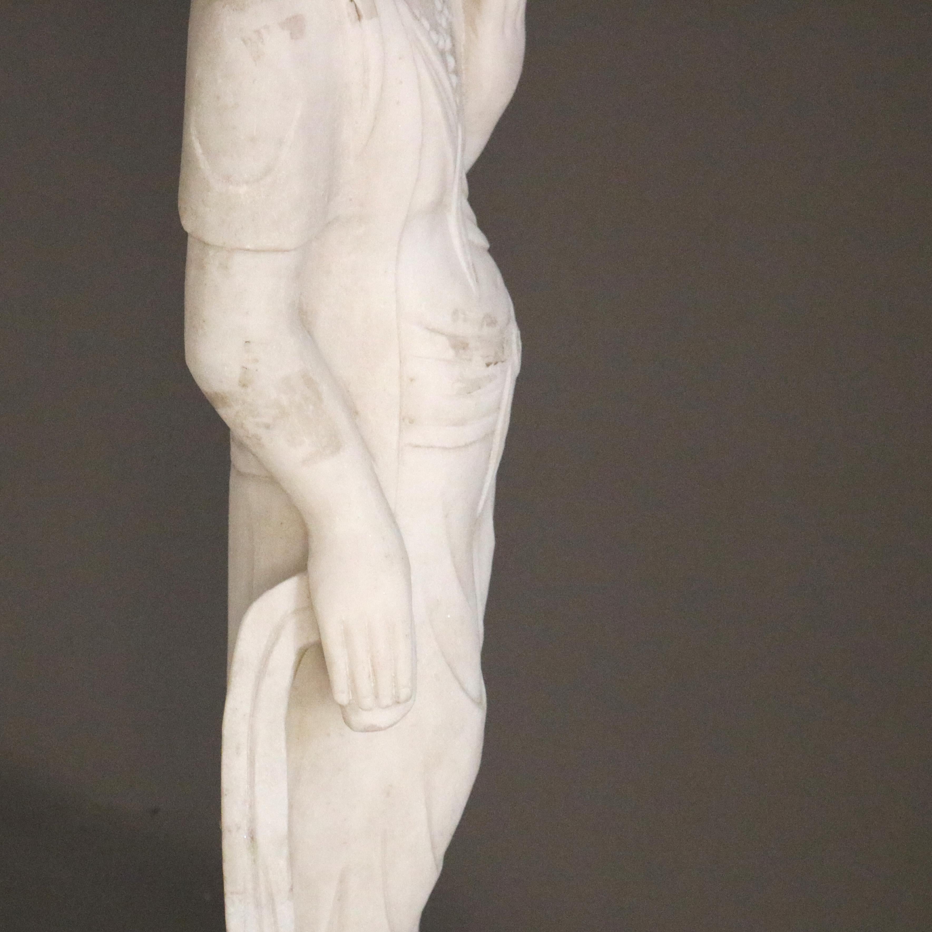Asian Carved Alabaster Buddha Figure 20thC 10