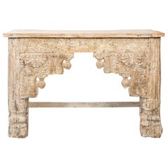 Asian Carved Console Table