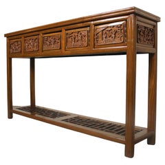 Mesa consola tallada asiática