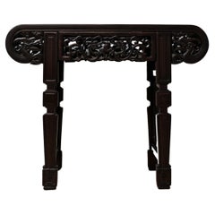 Asian Carved Rosewood Altar Table