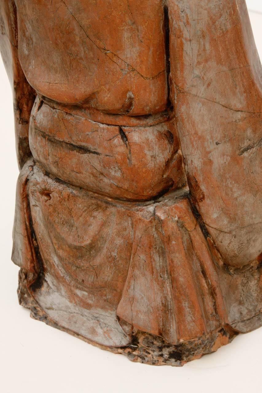 Asian Carved Soapstone Praying Deity 6