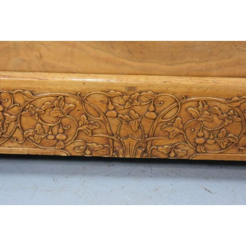 20th Century Asian Carved Wooden Chest on Wheels For Sale