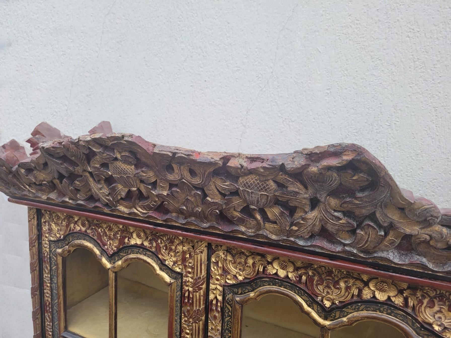 Asian Carved Wooden Furniture, Late 19th Early 20th Century For Sale 5