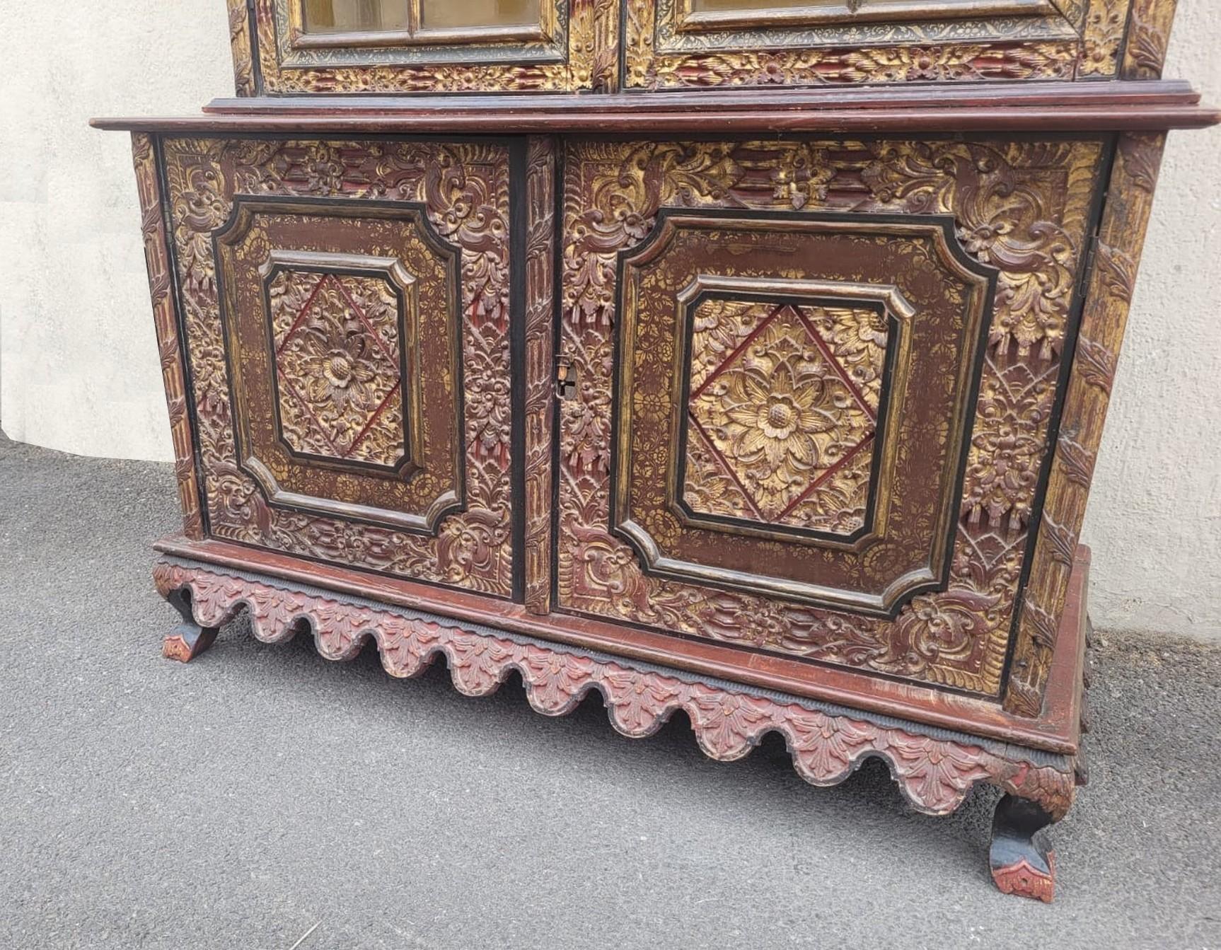 Asian Carved Wooden Furniture, Late 19th Early 20th Century For Sale 6