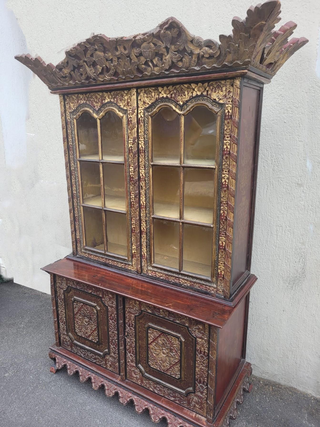 Chinese Export Asian Carved Wooden Furniture, Late 19th Early 20th Century For Sale