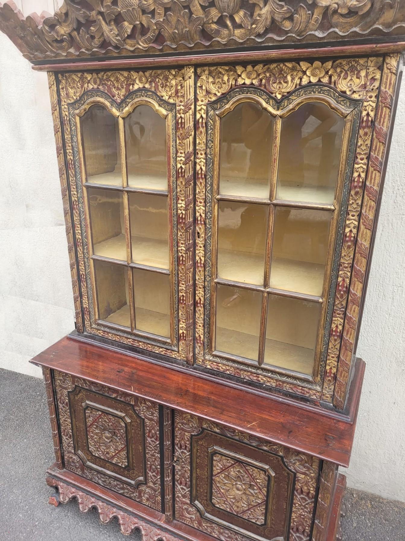 Asian Carved Wooden Furniture, Late 19th Early 20th Century For Sale 1