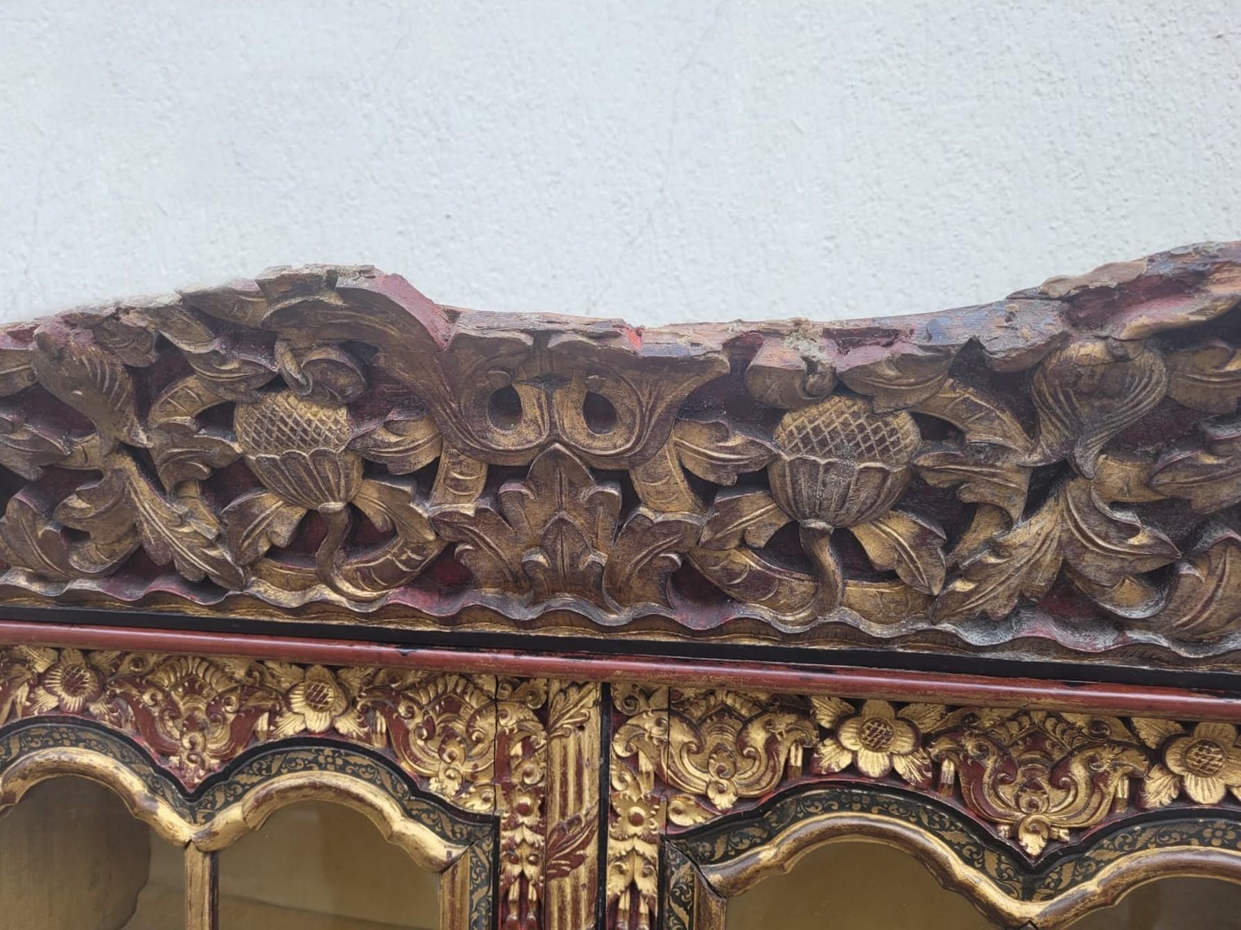 Asian Carved Wooden Furniture, Late 19th Early 20th Century For Sale 3