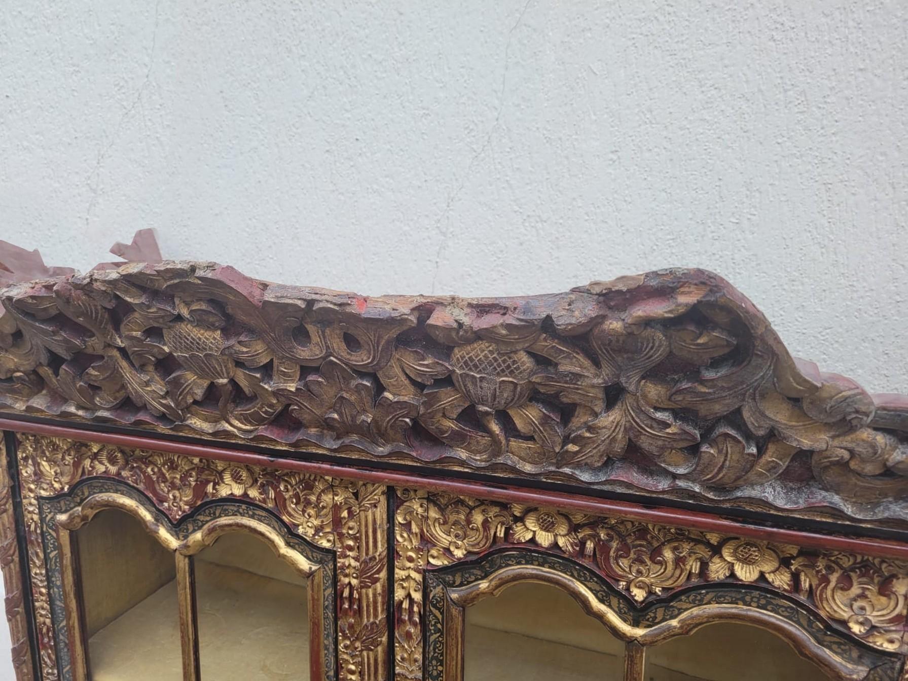 Asian Carved Wooden Furniture, Late 19th Early 20th Century For Sale 4