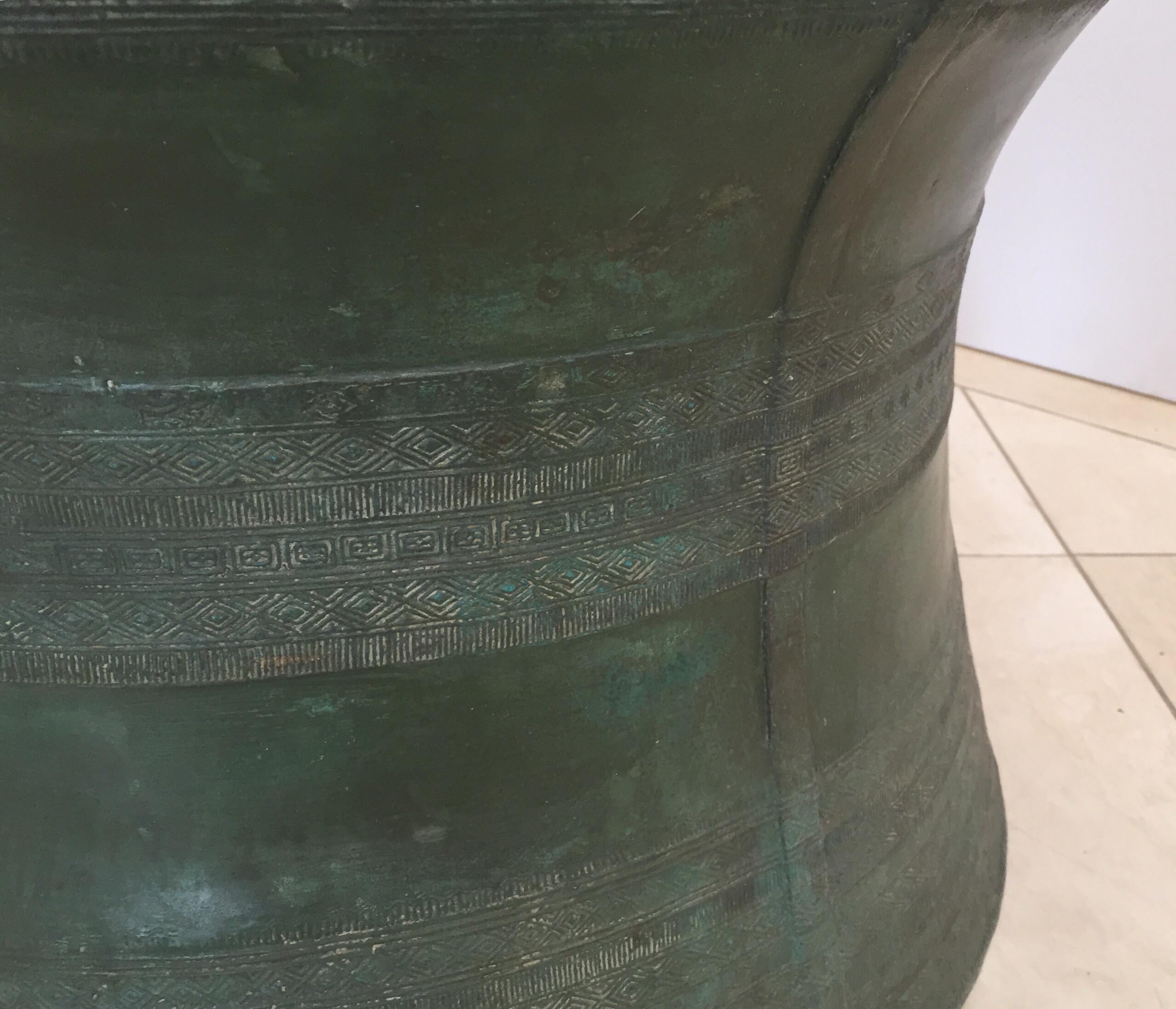 Asian Cast Bronze Rain Drum 5