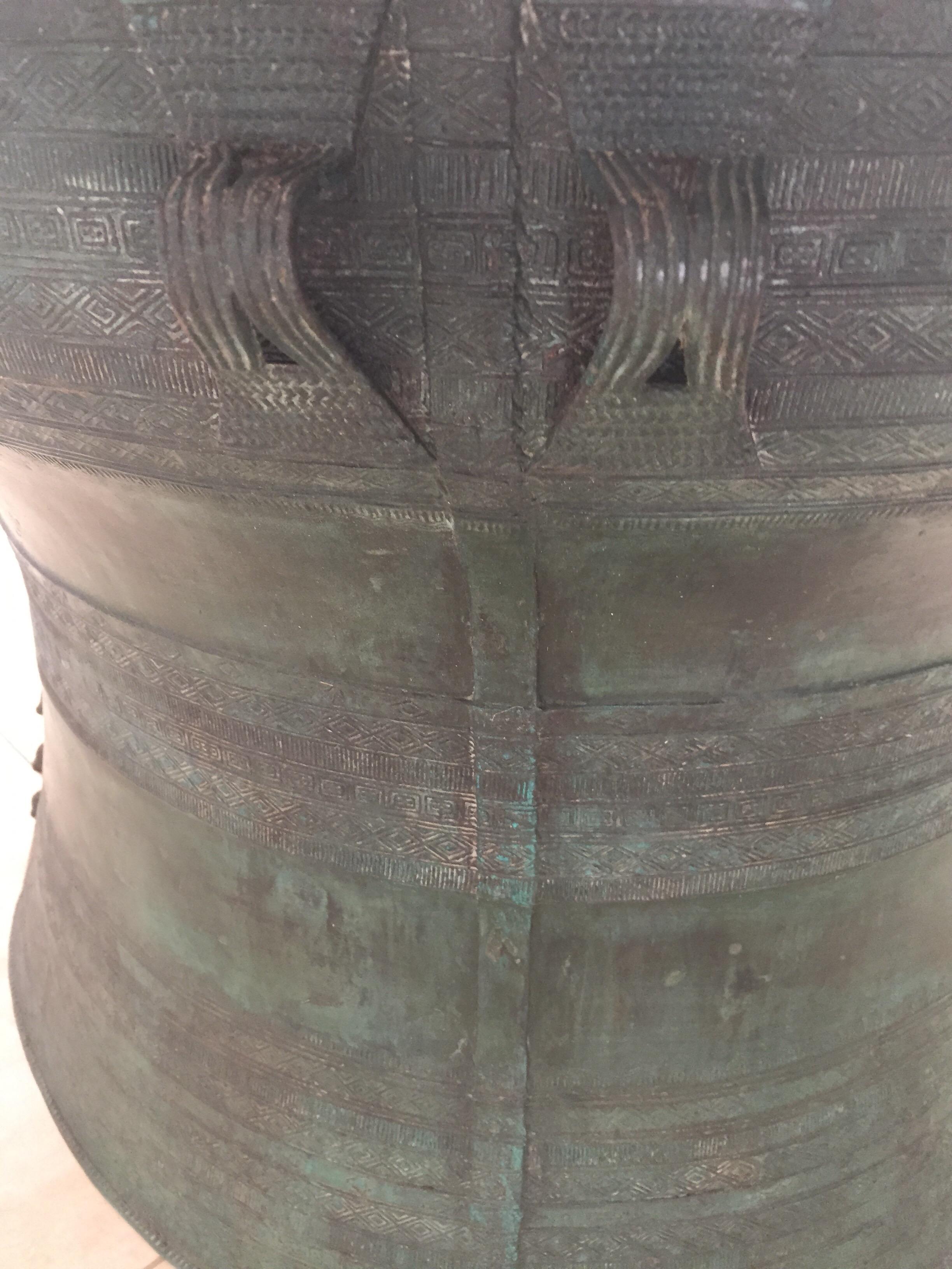 Asian Cast Bronze Rain Drum 6