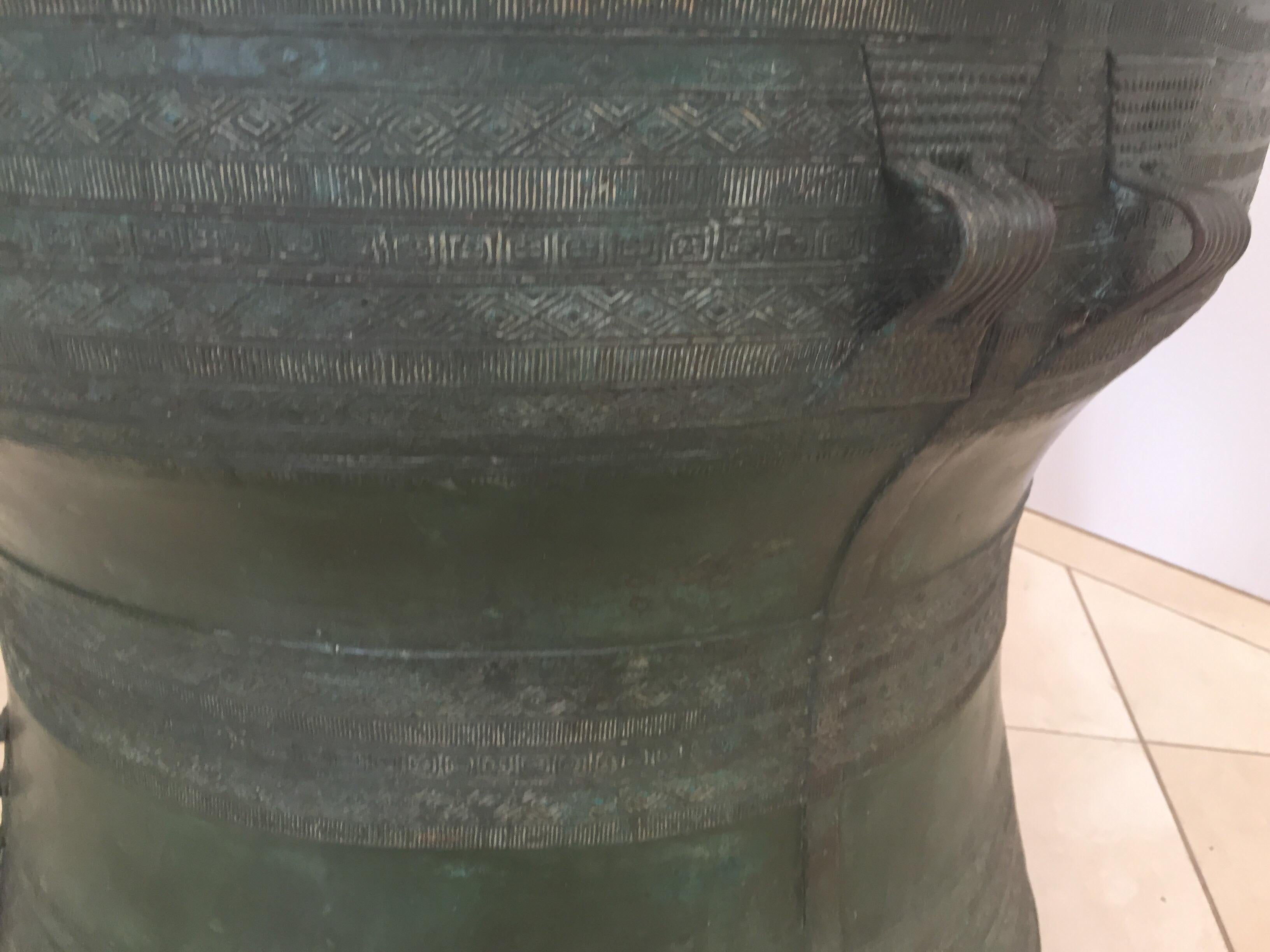 Asian Cast Bronze Rain Drum 8