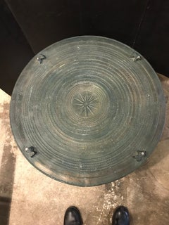 Asian Cast Bronze Rain Drum