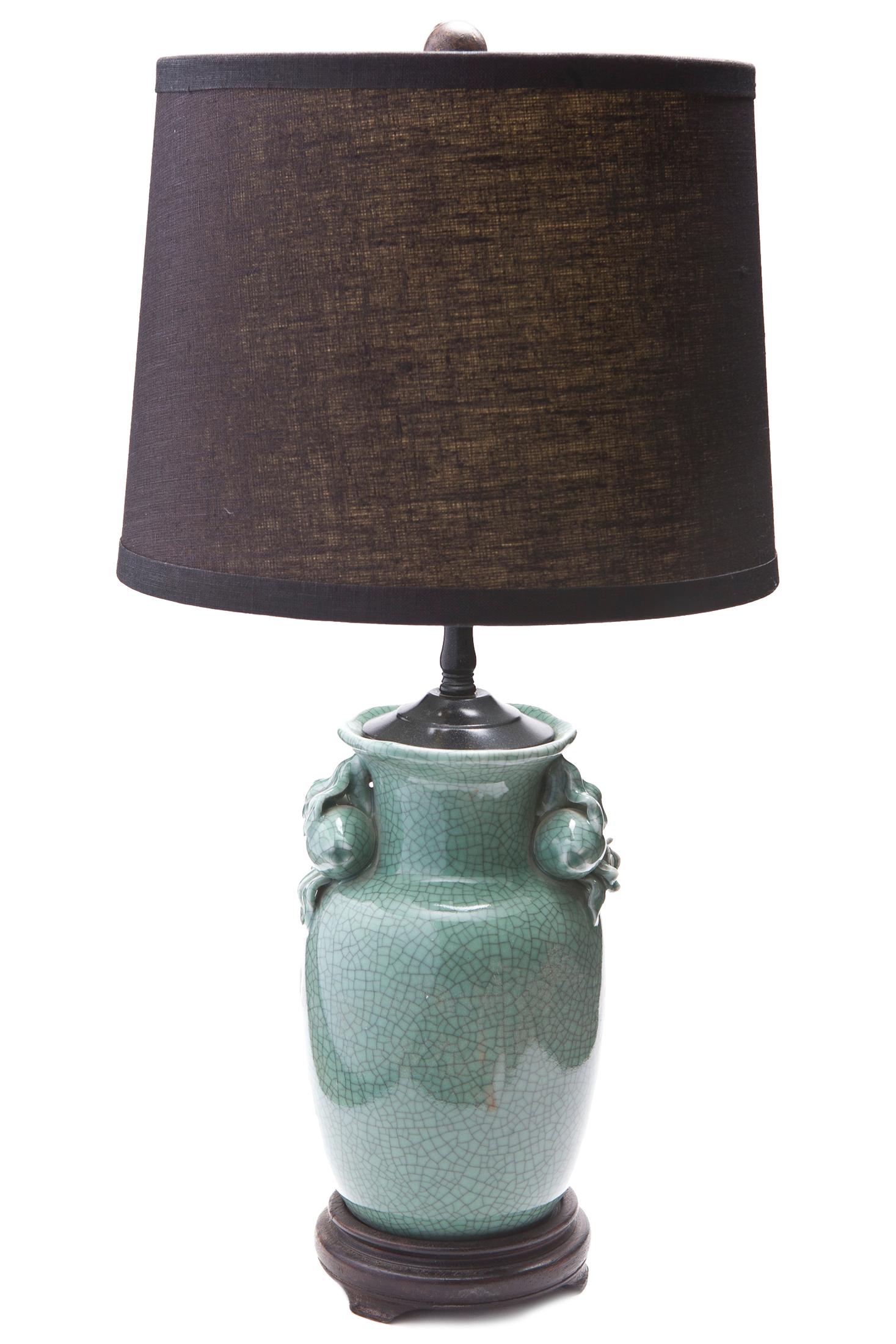20th Century Asian Celadon Table Lamp