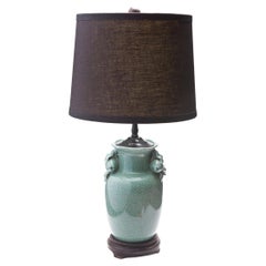 Asian Celadon Table Lamp