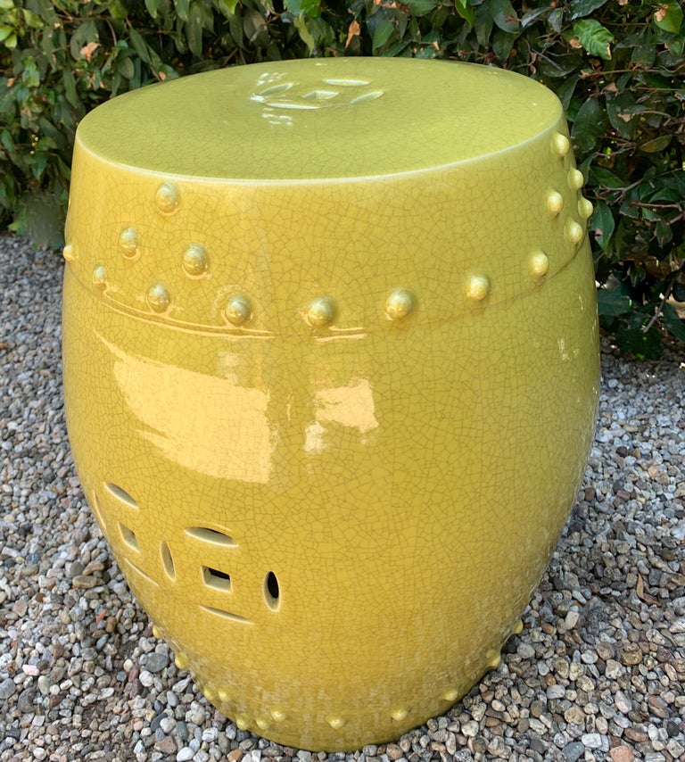 Asian Ceramic Garden Stool at 1stDibs