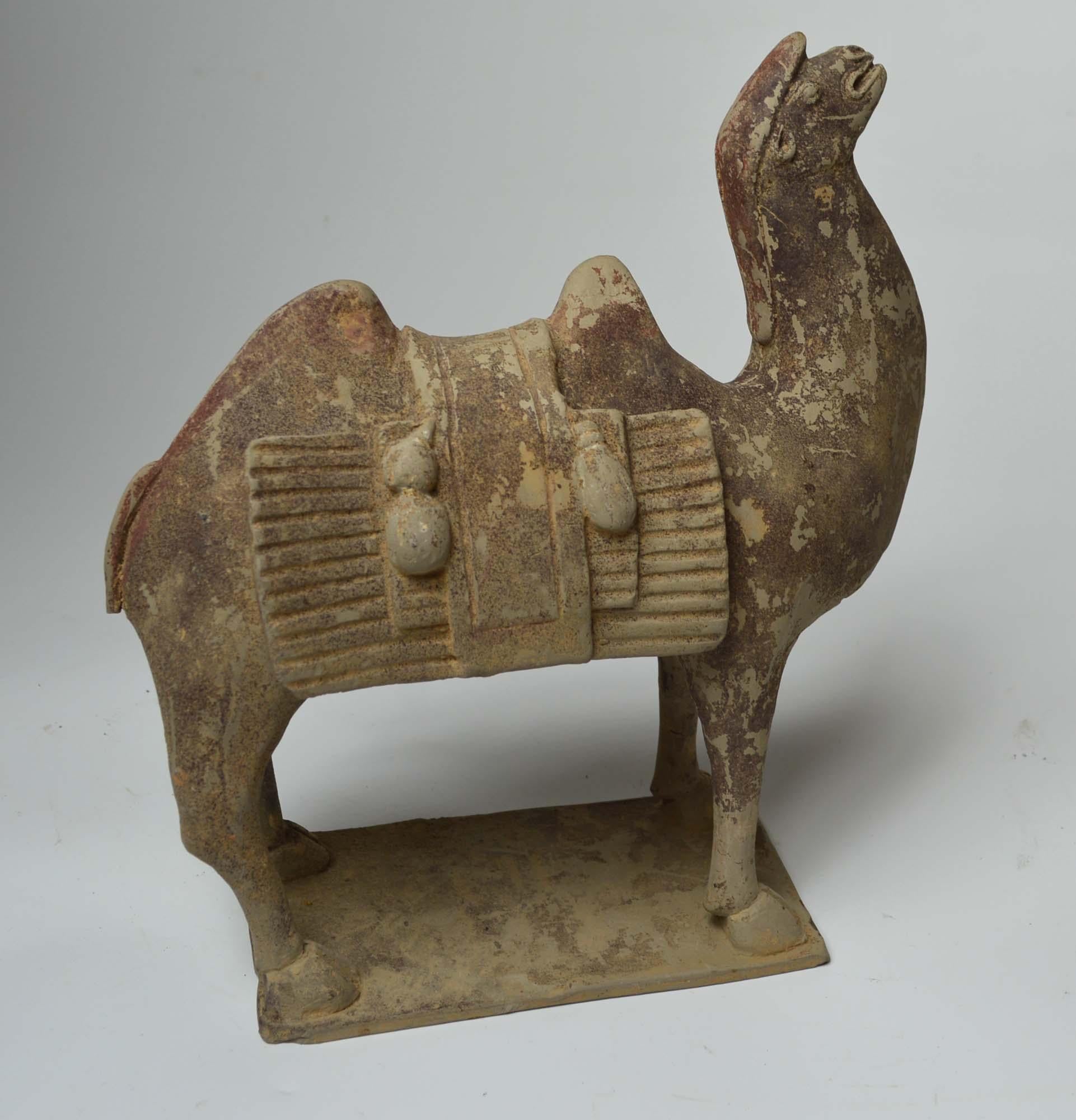 Pottery Asian Chinese Art Antique Bactrian Camels circa 15th Century Ex Christie's HK