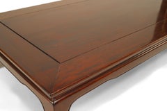 Asian Chinese Style Wooden Rectangular Coffee Table