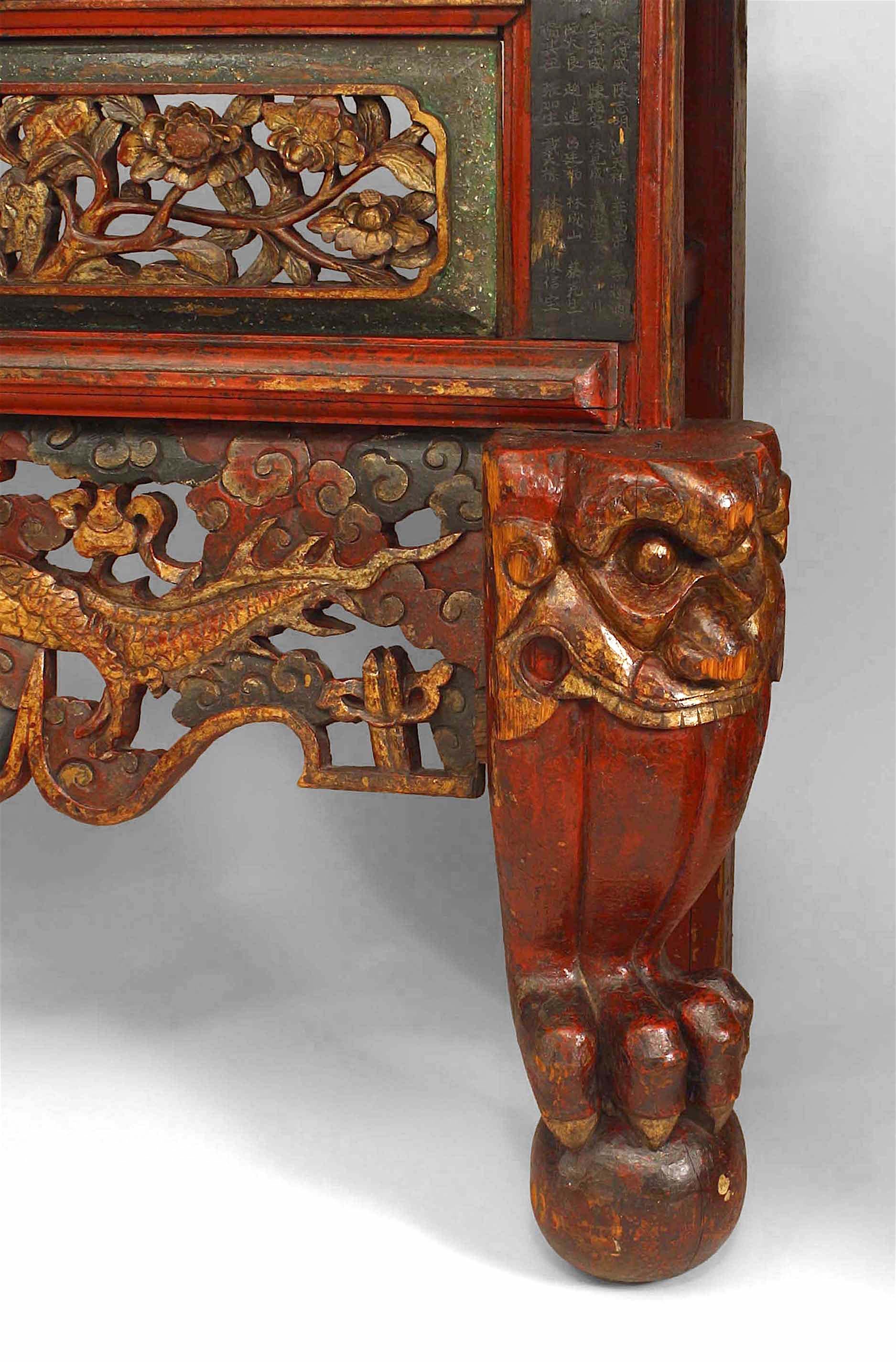 Asian Chinese Style ‘19th Century’ Large Console Table In Good Condition In Queens, NY