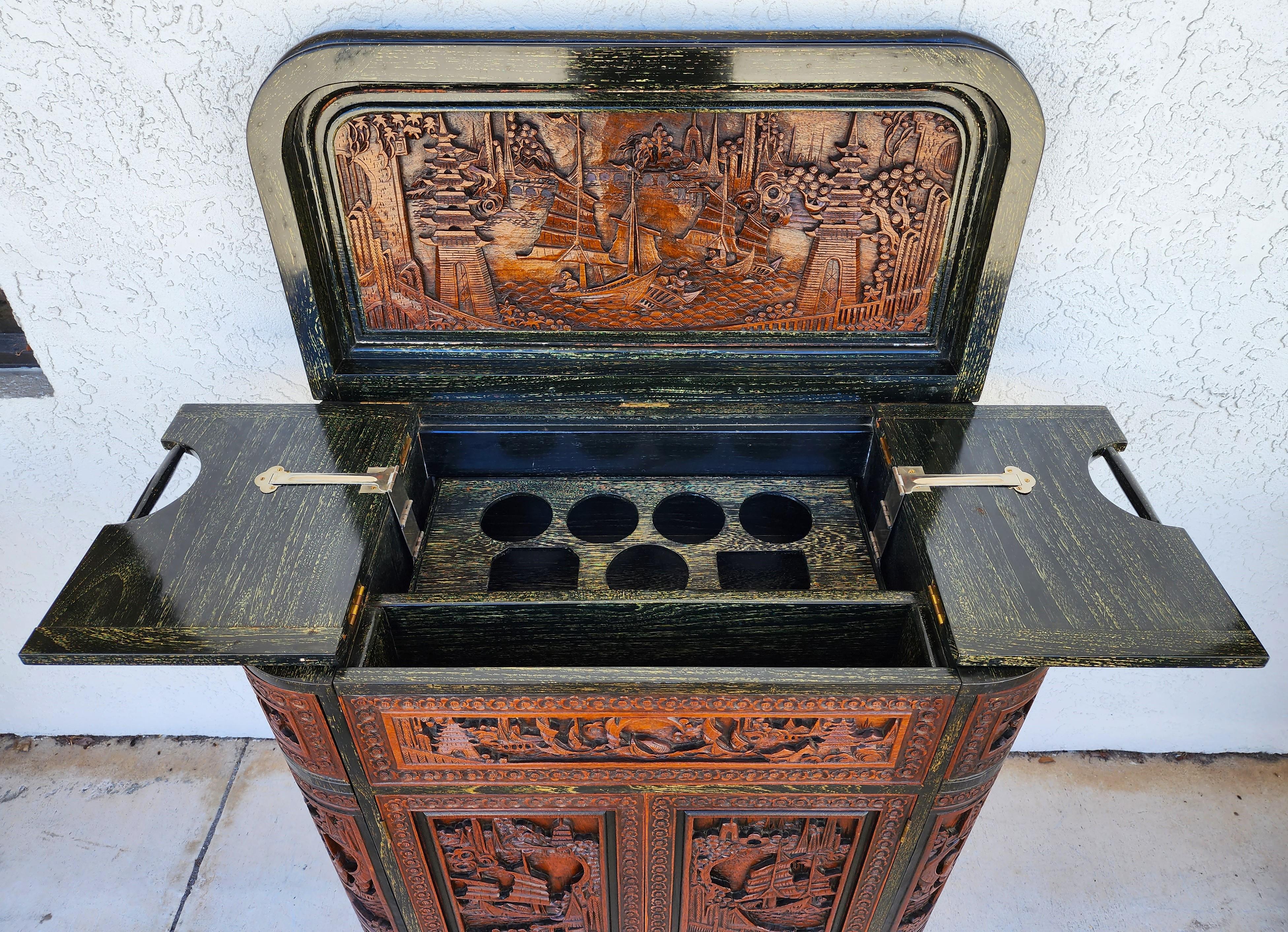 chinese bar cabinet