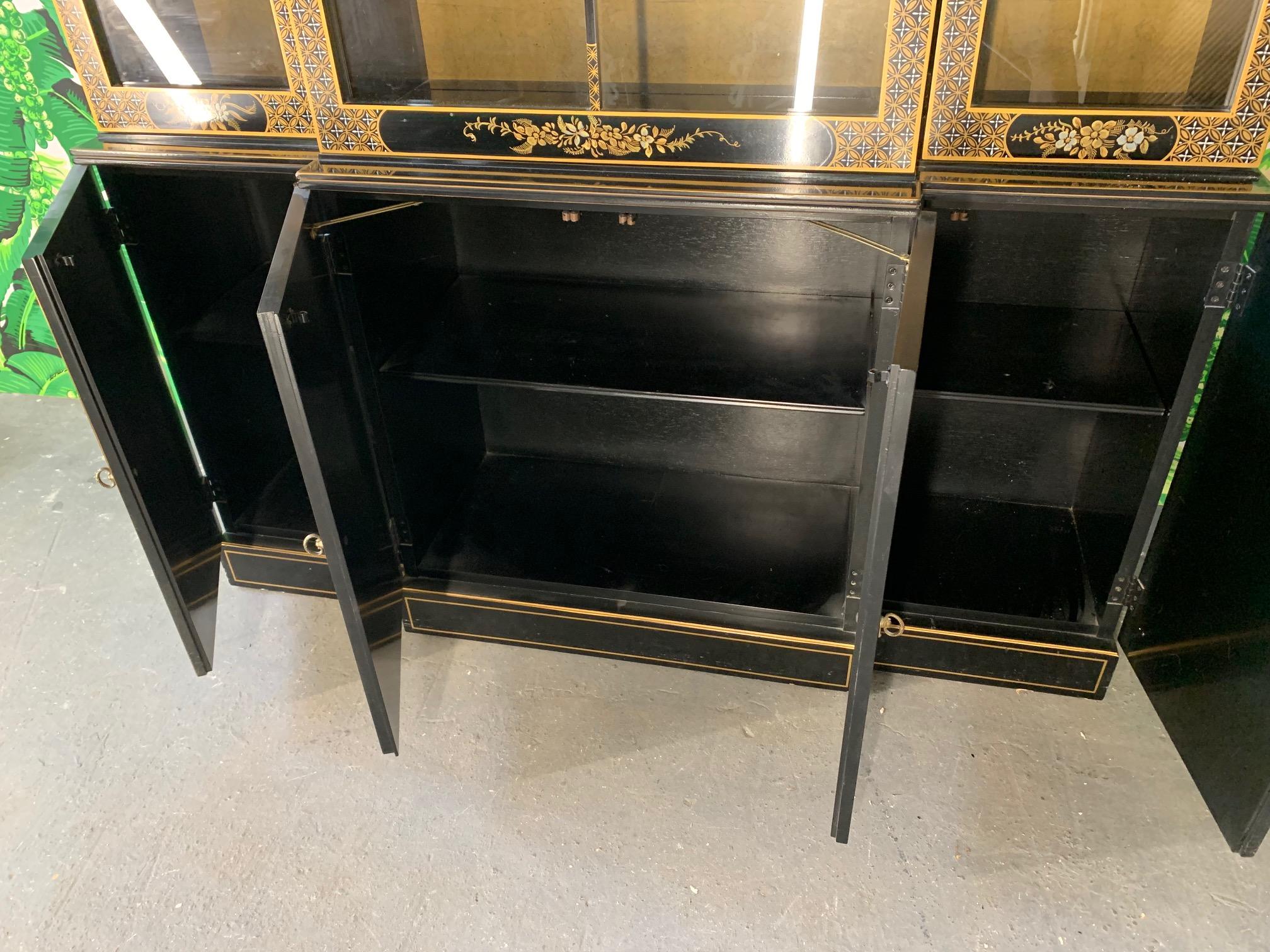 Asian Chinoiserie China Cabinet by Drexel 3