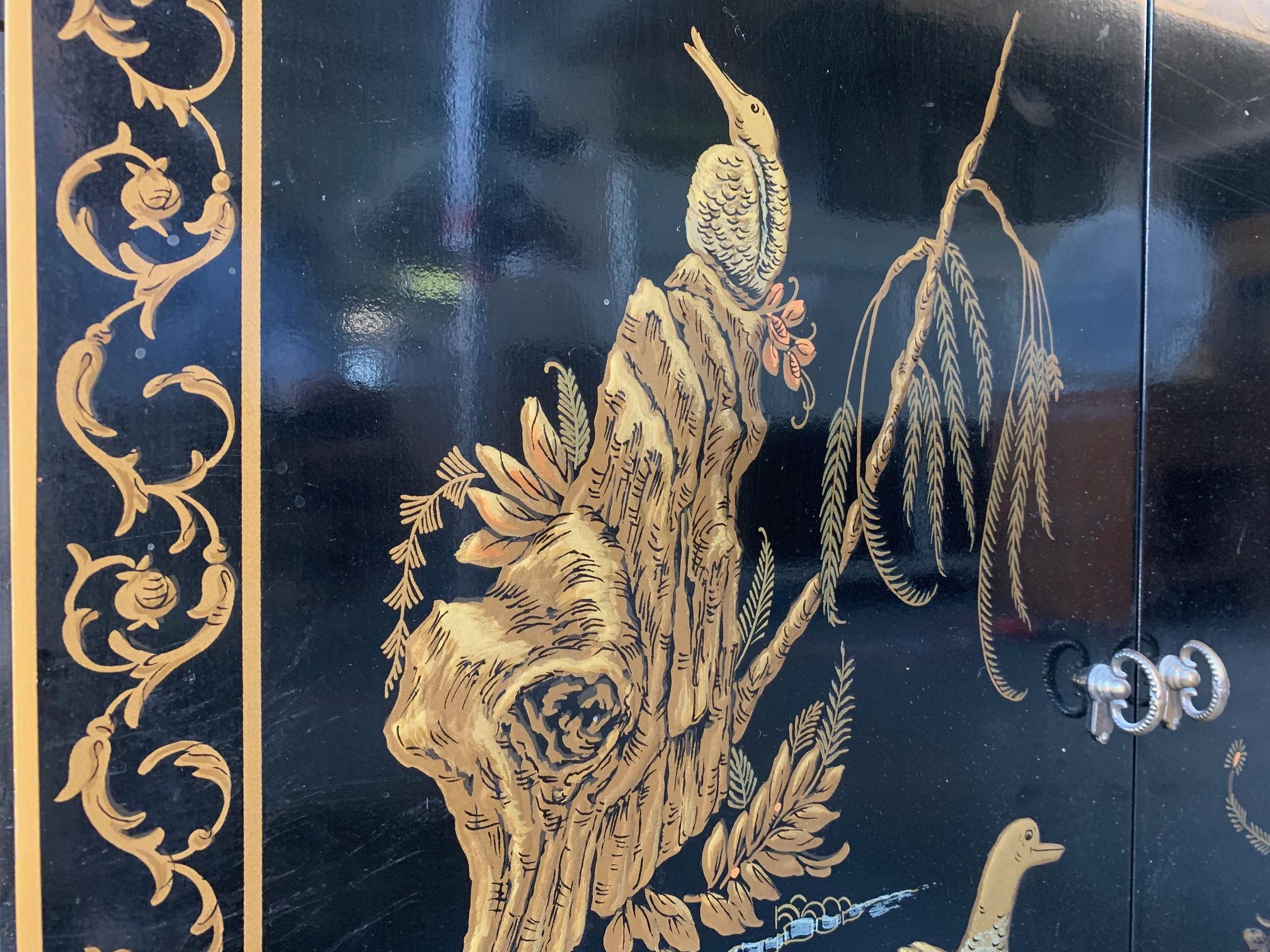 drexel oriental china cabinet
