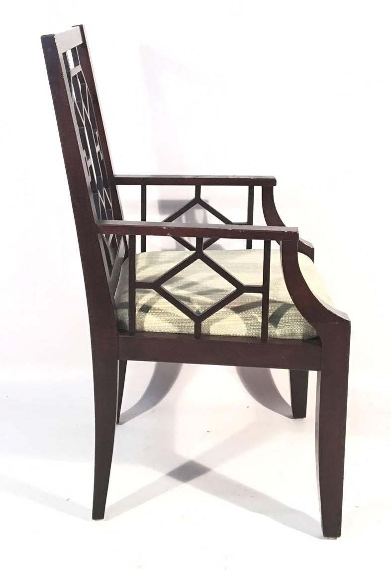 Hollywood Regency Asian Chinoiserie Dining Chairs from the Breakers Hotel