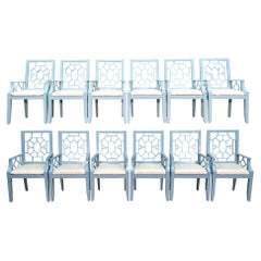Asian Chinoiserie Dining Chairs from the Breakers Hotel