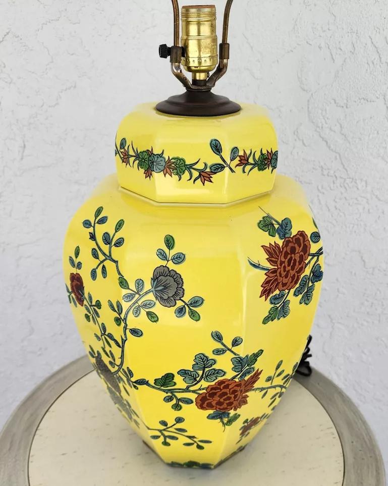 Ceramic Asian Chinoiserie Table Lamp by Tyndale