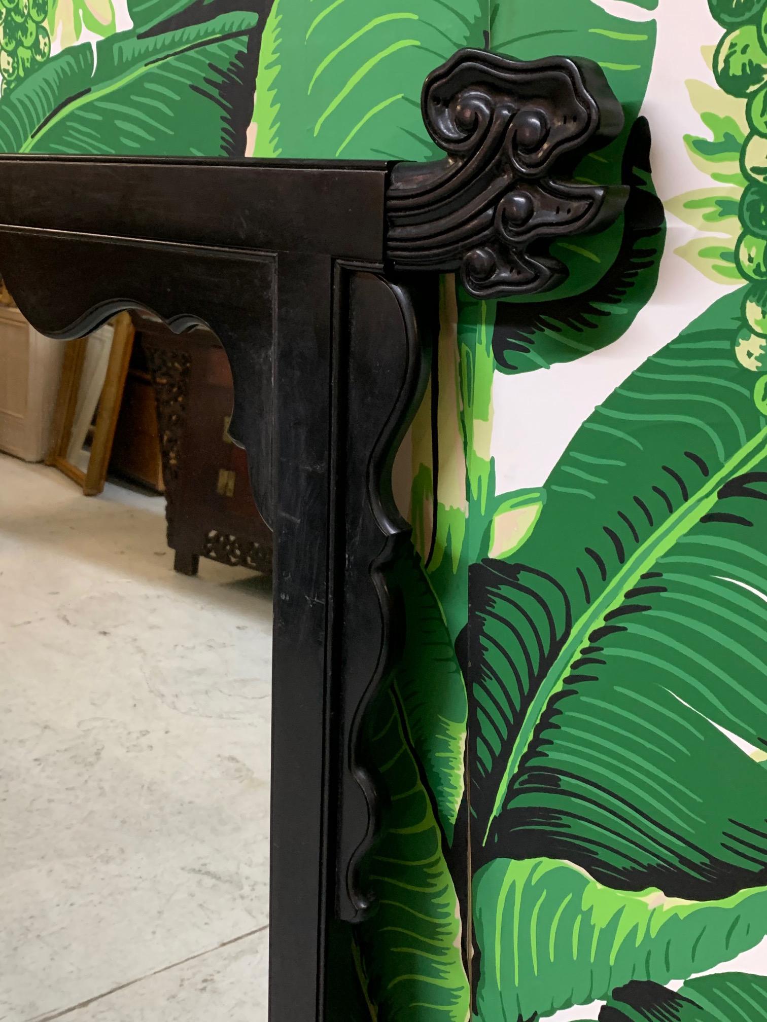 Hollywood Regency Specchio da parete asiatico Chinoiserie in vendita