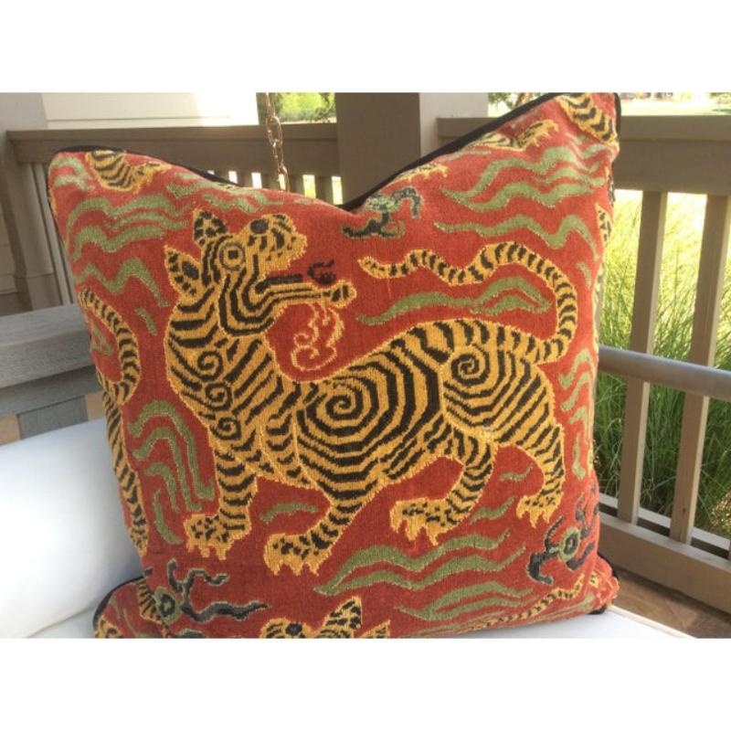 Cuscino asiatico Clarence House Tibet Dragon 20