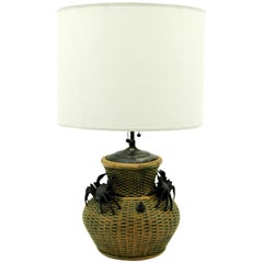 Asian Clay Vase Table Lamp