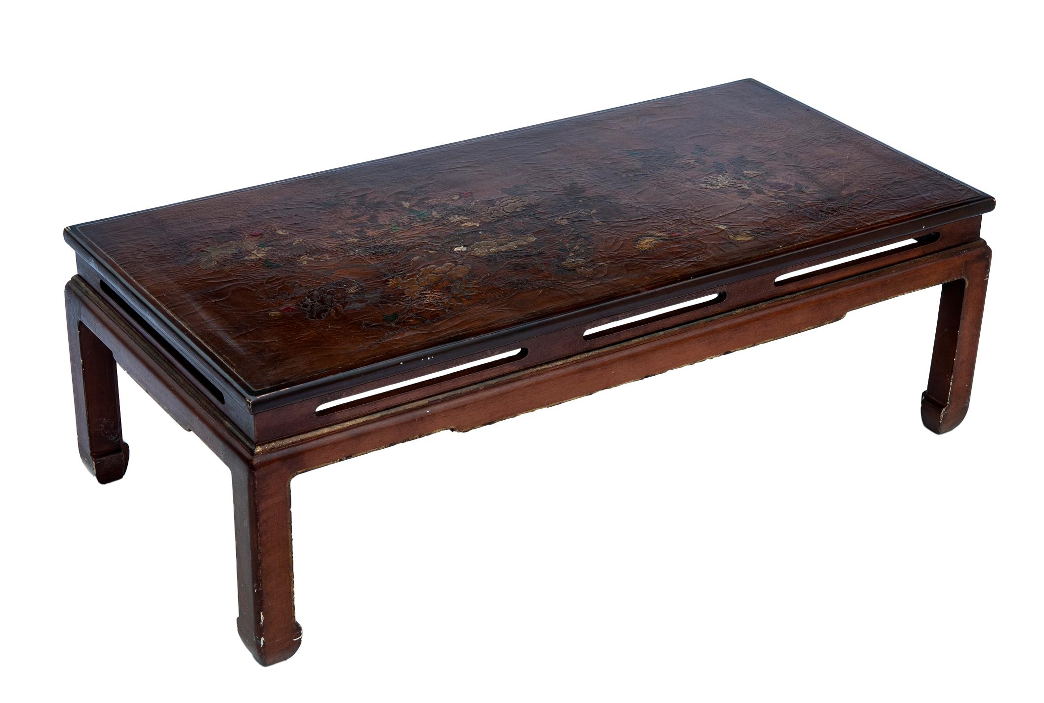 Asian Lacquered Small Coffee Table For Sale 6