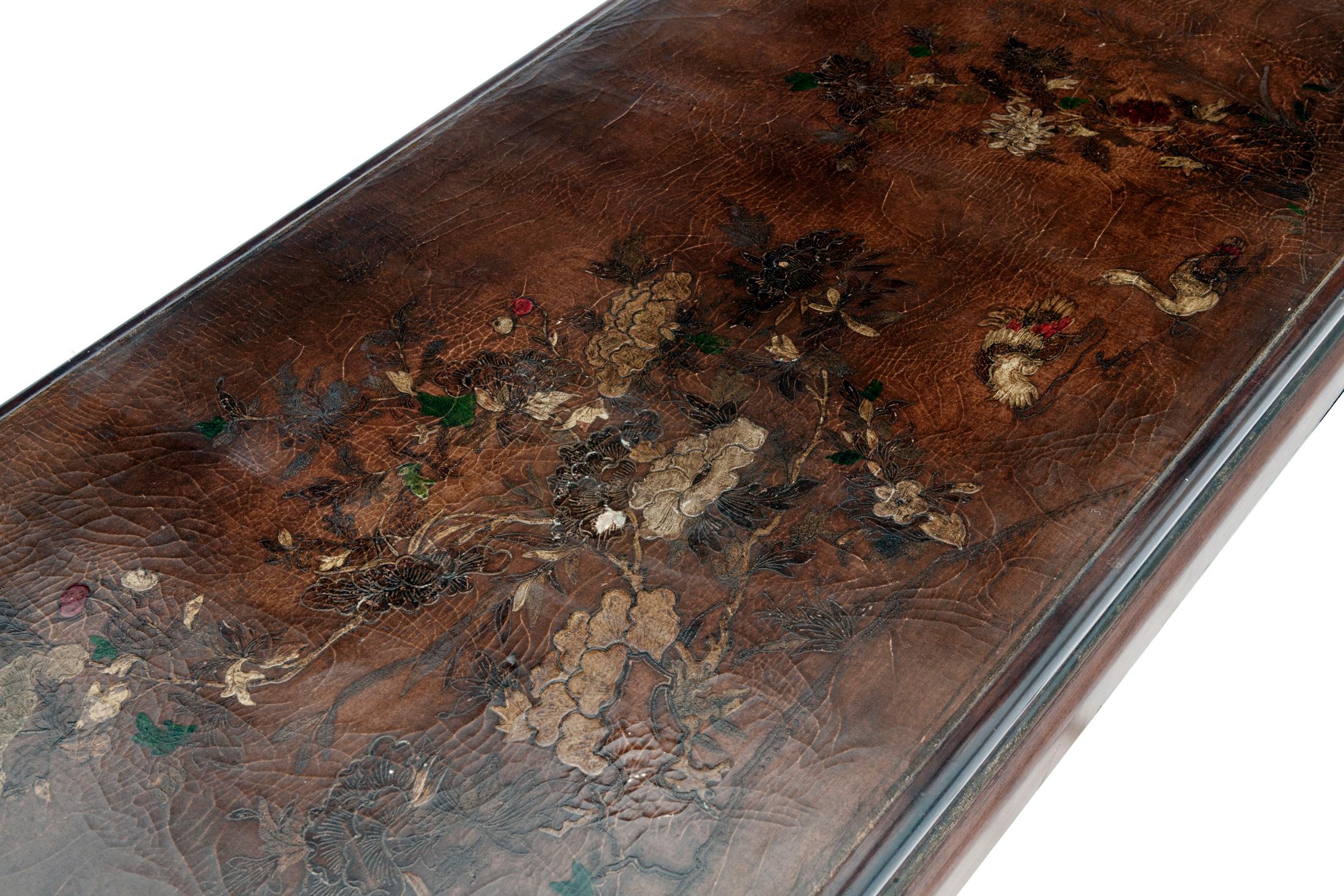 Asian Lacquered Small Coffee Table For Sale 7