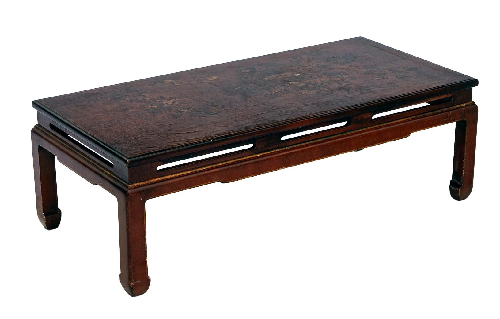 Asian Lacquered Small Coffee Table For Sale 11
