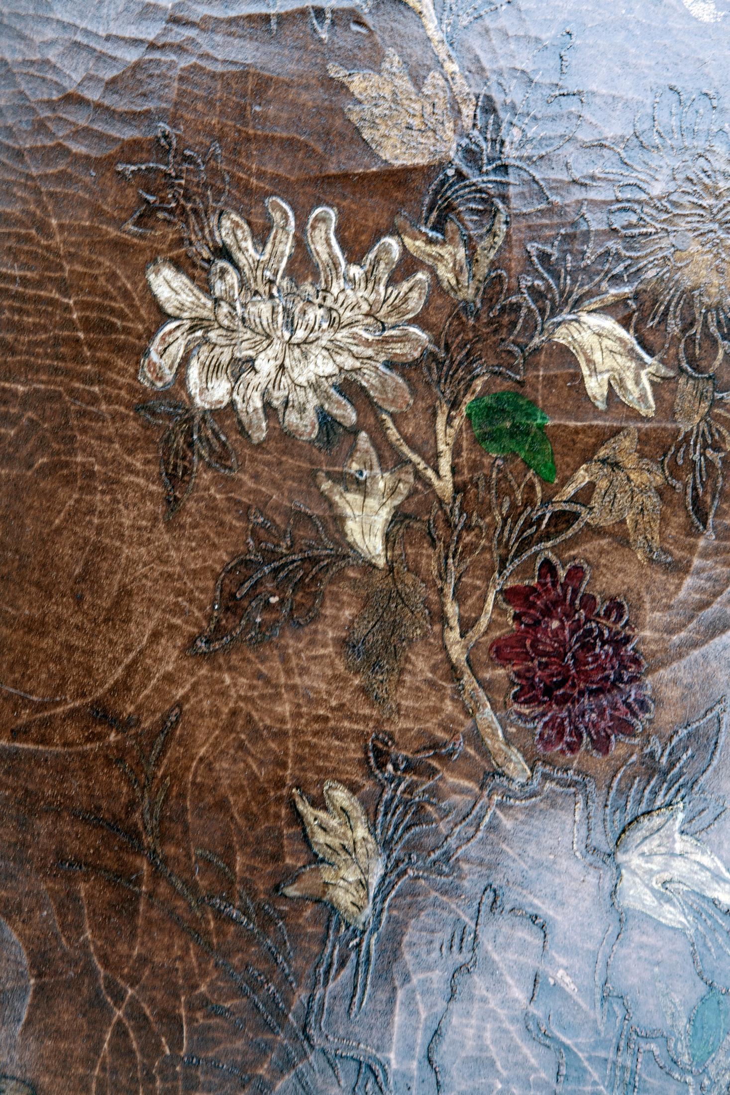 Asian Lacquered Small Coffee Table For Sale 1
