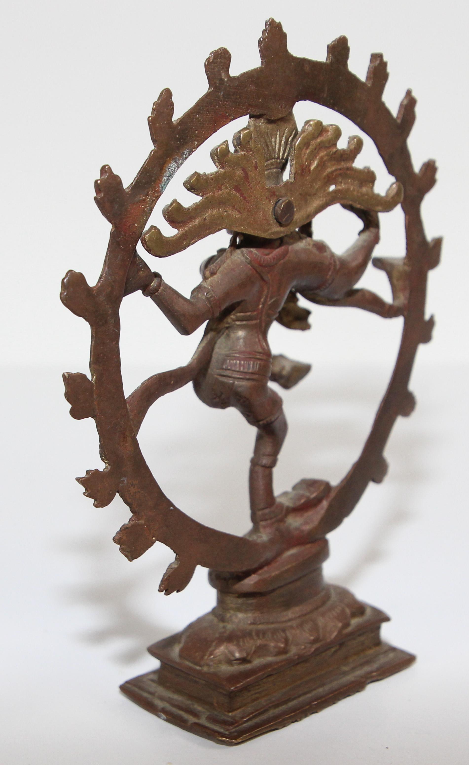 20th Century Asian Dancing Hindu Bronze Shiva Nataraja