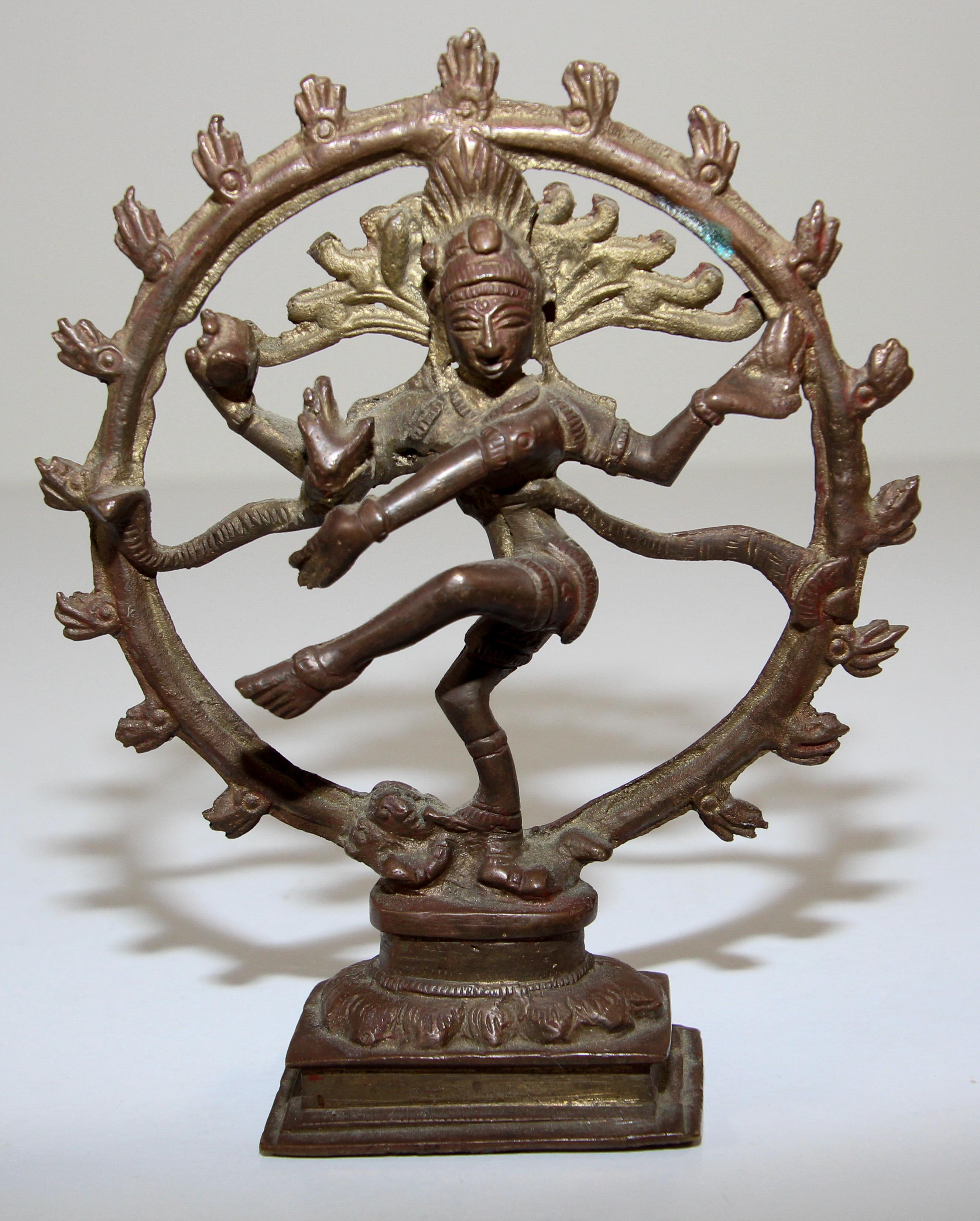 Asiatisch Tanzender Hindu Bronze Shiva Nataraja 8