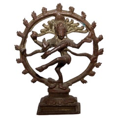 Vintage Asian Dancing Hindu Bronze Shiva Nataraja