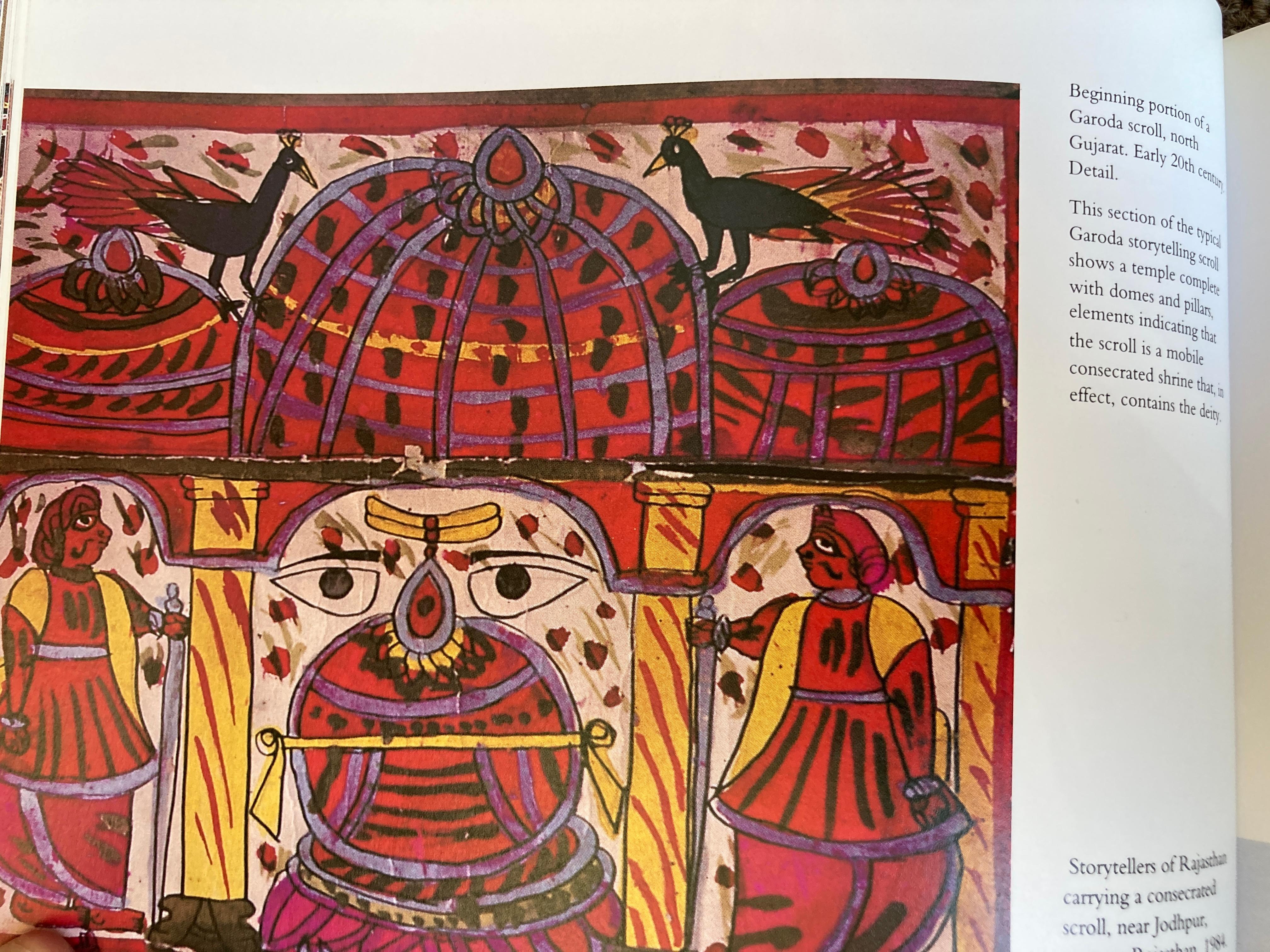 Arte Decorativo Asiático Pintura Phad Procesión Real de Rajastán en venta 10