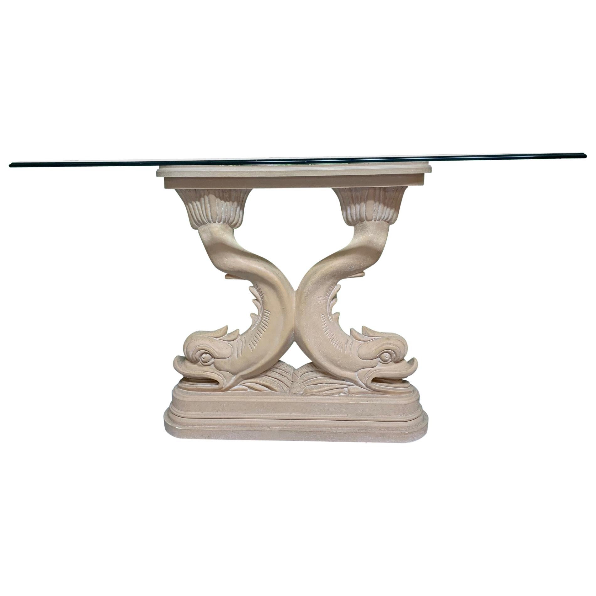 Asian Dolphin Fish Console Table