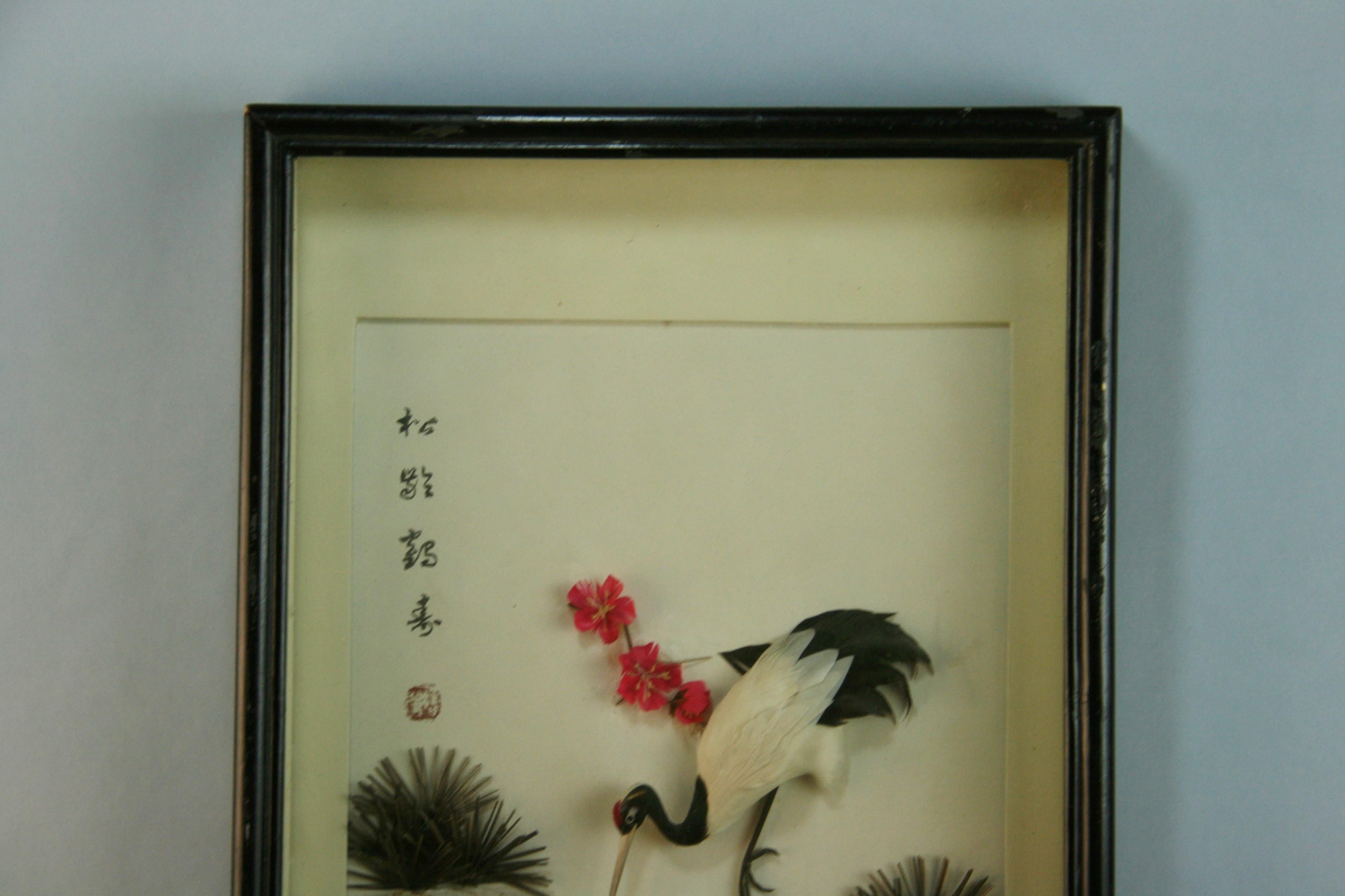 Egret asiatique grand format  Diorama en vente 5