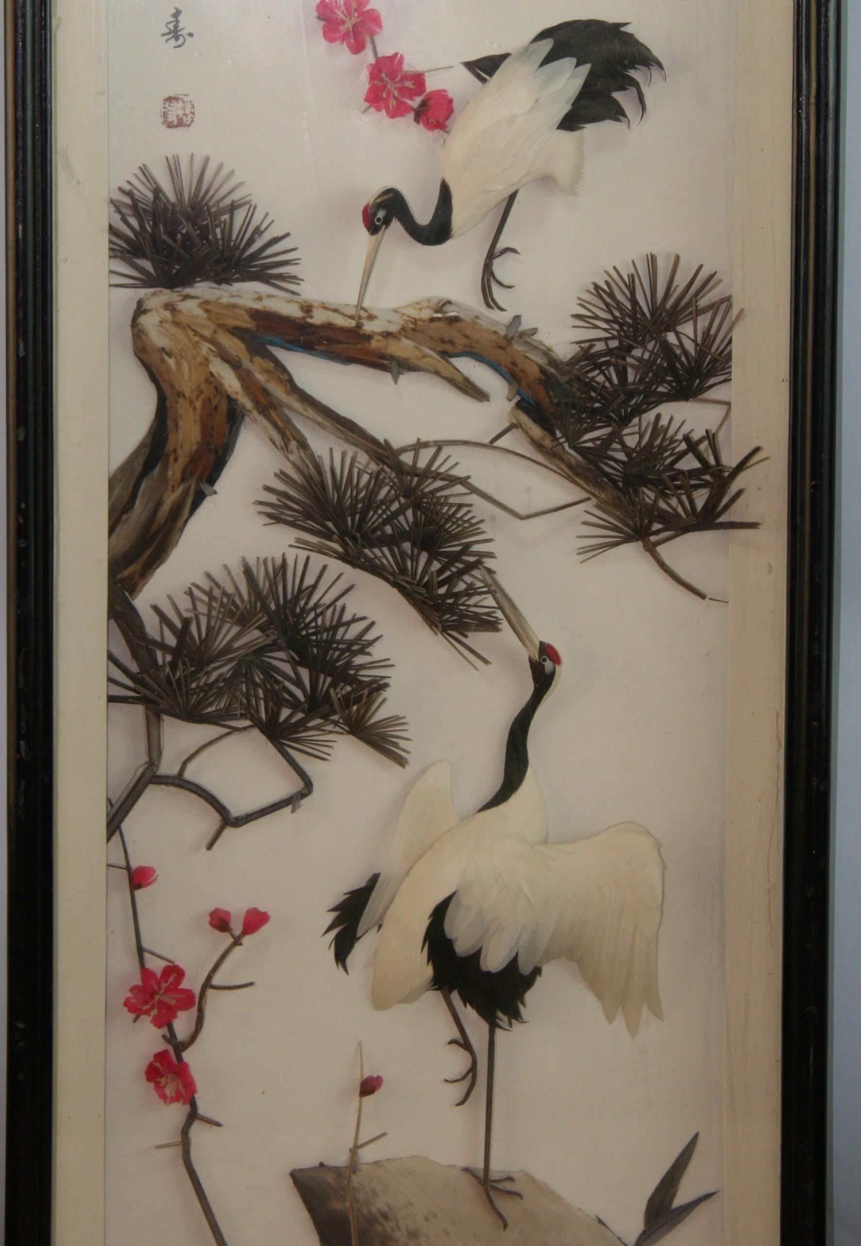Asian Egret Large  Diorama For Sale 5