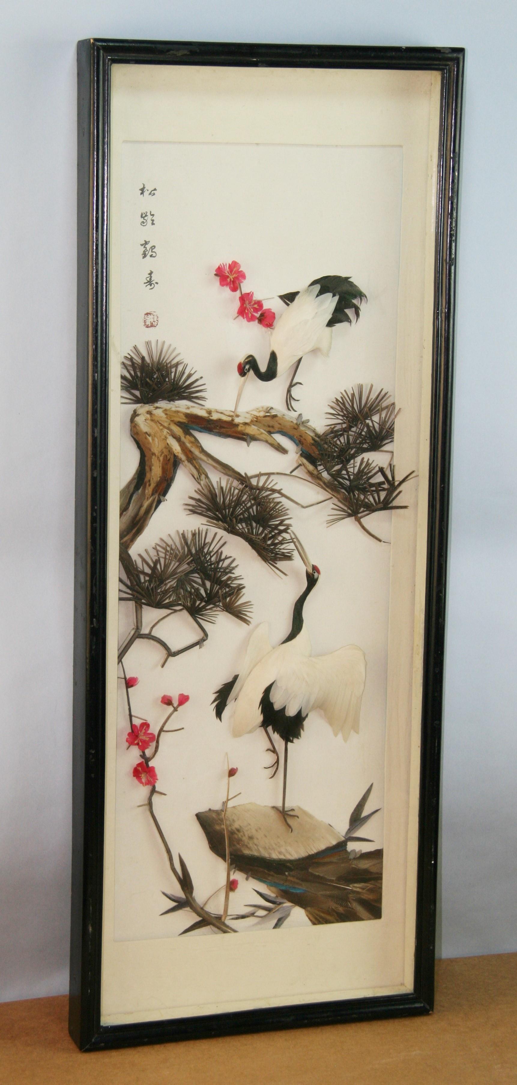 Asian Egret Large  Diorama For Sale 6