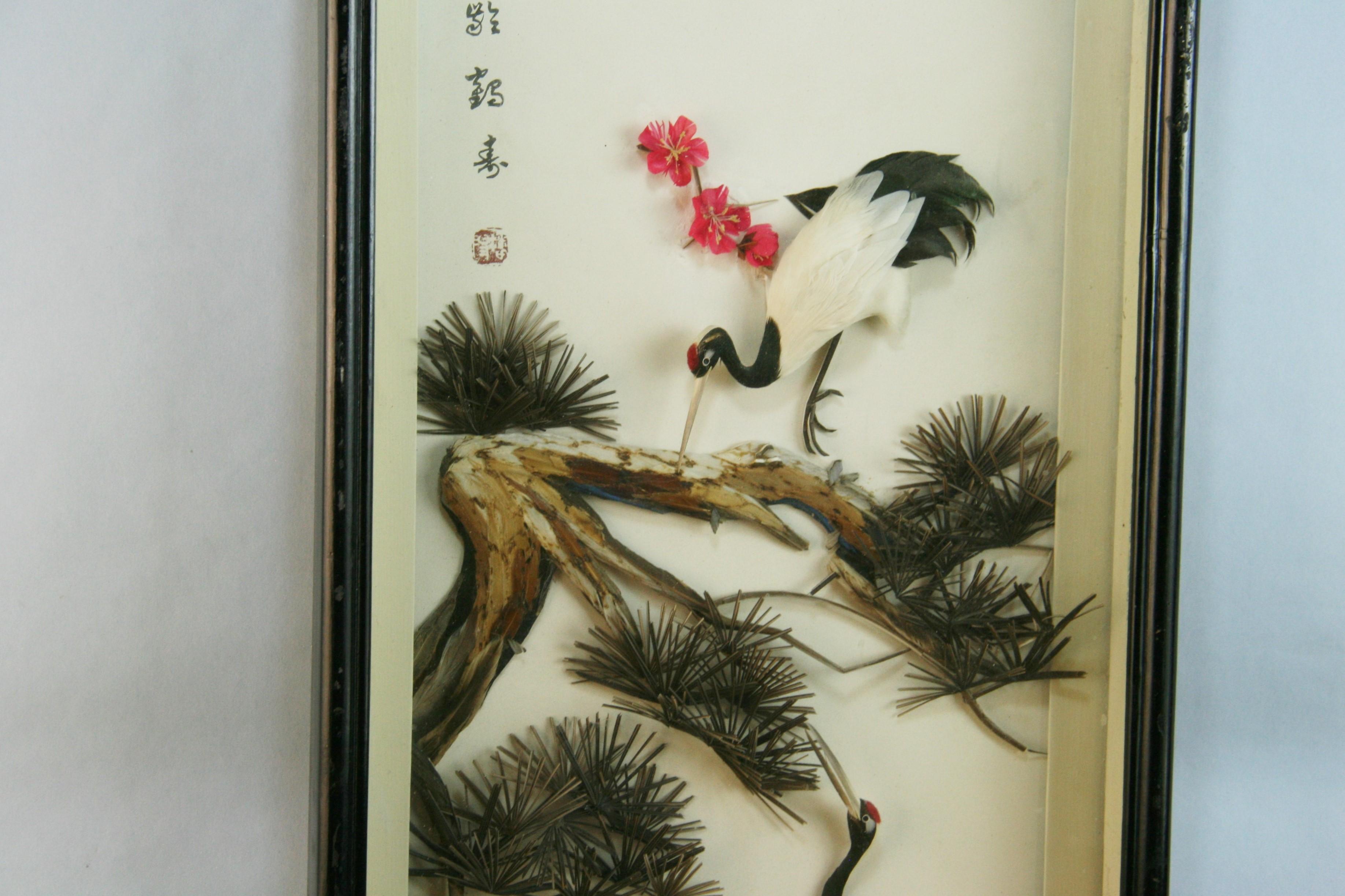 Asian Egret Large  Diorama For Sale 8