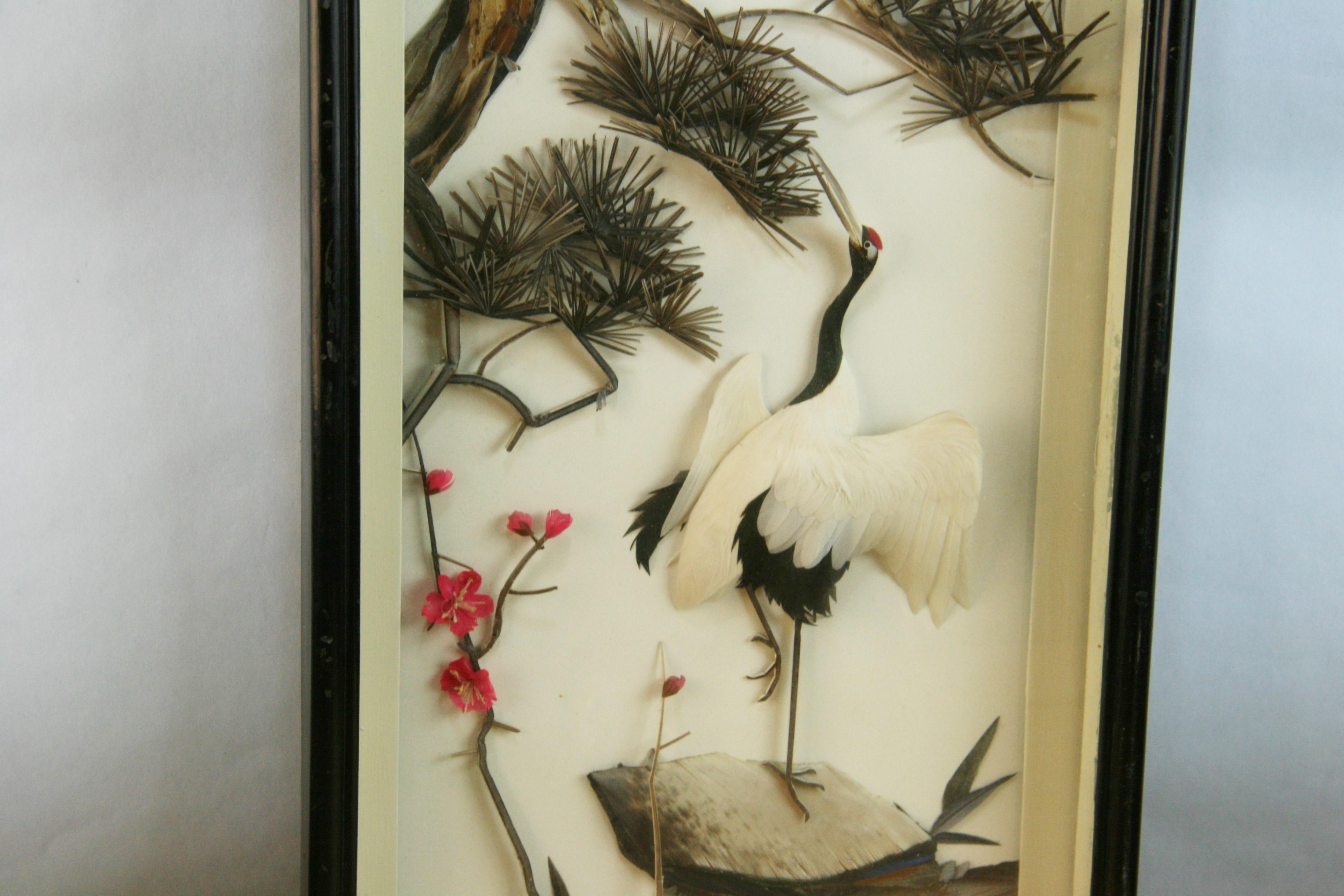 Egret asiatique grand format  Diorama en vente 10