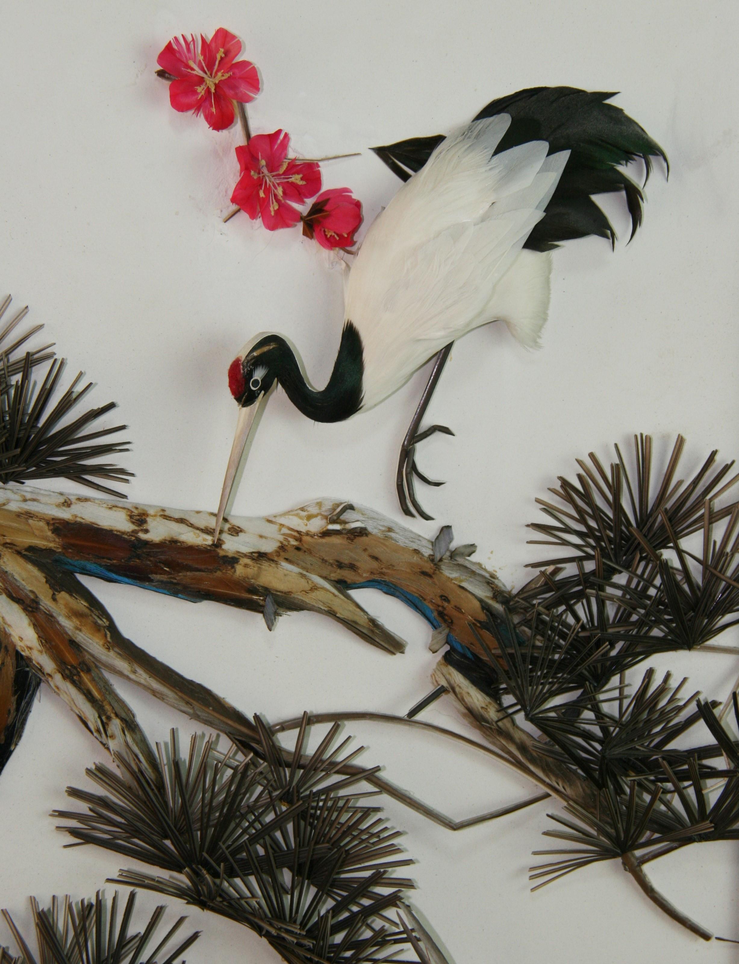 Egret asiatique grand format  Diorama en vente 3